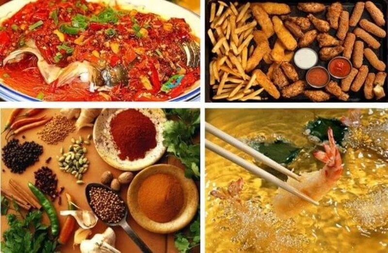 Các thực phẩm có tính nóng là kiêng kị sau khi cắt mí (Nguồn: Internet)