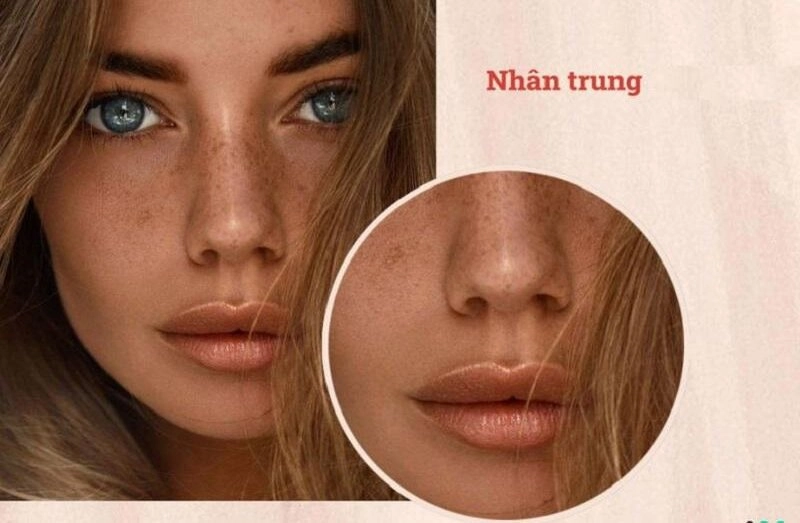 Nhân trung ống tre giúp các bạn nữ trở nên thu hút (Nguồn: Internet)